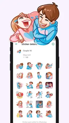 456+ Cute Couple Stickers android App screenshot 0