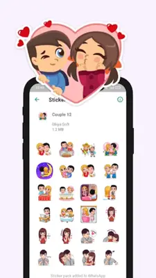 456+ Cute Couple Stickers android App screenshot 2