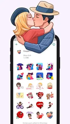 456+ Cute Couple Stickers android App screenshot 3