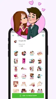 456+ Cute Couple Stickers android App screenshot 4