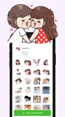 456+ Cute Couple Stickers android App screenshot 5