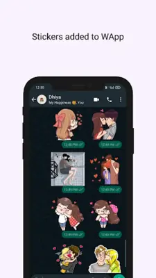 456+ Cute Couple Stickers android App screenshot 6